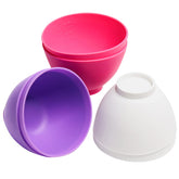 Goalfly bowls set in white, pink, purple for versatile serving and prep.