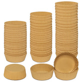 Goalfly brown cupcake liner, 3.54-inch base, easy release for large muffins.