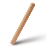 GOBAM extra-large wood rolling pin for pizza dough and pie crusts, delivering even rolls.
