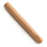 GOBAM Wood Rolling Pin with a smooth burnished surface for easy rolling.