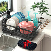 Godboat dish rack top cup holder keeps cups organized and dry