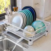 Goderewild dish-drying rack assembly for quick setup and organized countertops