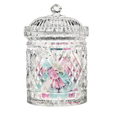 Godinger Dublin biscuit barrel jar with crystal finish for cookies and treats.