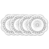 Godinger Dublin canape plates set viewed from above, ideal for entertaining with crystal sparkle
