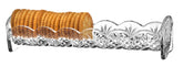 Godinger Dublin Cracker Tray crystal serving dish for elegant crackers and appetizers.