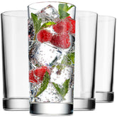 Godinger highball glass, Italian-made, 14oz, for cocktails and water.