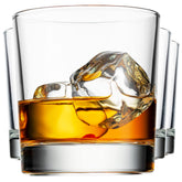 Godinger old fashioned whiskey glasses, Italian-made clarity for elegant sipping.
