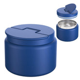 Godobo 14.5oz soup thermo with blue lid open, kid friendly opening