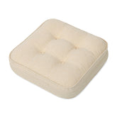 GOFORIT chair cushions top view shows plush shredded memory foam comfort.