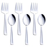 GoGeiLi serving spoon in polished stainless steel, ideal for soups and curries.