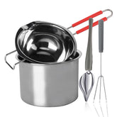 Goging stainless steel double boiler with front hook for stable melting