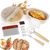GOKALL banneton round basket 9-inch for even fermentation and crust
