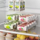 GoldOath fridge can organizer with rolling front access for easy selection.