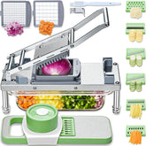 Goldtree Vegetable Chopper 8-blade set for versatile slicing options.