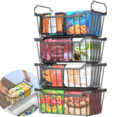 Goovilla freezer bin with foldable handle for easy access and safe lifting.