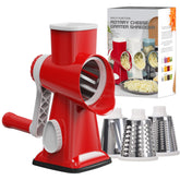 GORCI cheese grater with three blades for versatile shredding and slicing