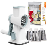 GORCI cheese grater with three blades for versatile shredding and slicing.