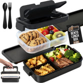 Gorilla Grip 5-cup compact bento box with leakproof lid for daily meals.