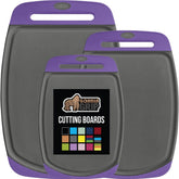 Gorilla Grip BPA-Free Cutting Board Set 3 front view, ideal for versatile meal prep.