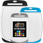 GORILLA GRIP large cutting board with juice grooves for mess-free prep
