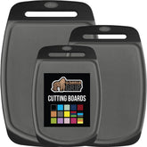 GORILLA GRIP cutting board set 3 top view for versatile kitchen prep
