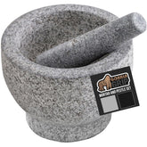 GORILLA GRIP heavy-duty mortar and pestle base provides stable grinding for cooking tasks