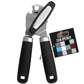 GORILLA GRIP heavy-duty can opener with powerful cutting wheel for tough cans.