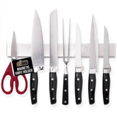 Gorilla Grip stainless steel knife holder mounted on wall for secure storage.