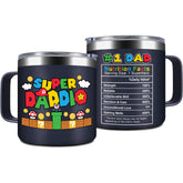 Gossby Super Daddio mug closeup with steam for hot coffee
