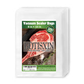 GOTISXIN 100 Quart vacuum bags with airtight seal help keep foods fresh longer.