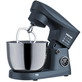 Gourmia 5-quart stand mixer with dough hook attachment for smooth bread dough mixing.