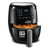 Gourmia air fryer oven 4qt front view shows compact design for quick, oil-free meals