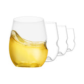 Govino unbreakable stemless glass set of 4 with grip notch for outdoor entertaining.