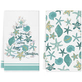 GPGHE Coastal Christmas Kitchen Towels dish towels for quick drying and festive ambience