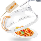 Gracenal microwave cover with dome design keeps food from splattering and clean surfaces.