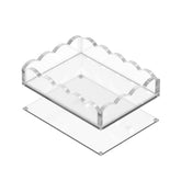 GRAHAM DESIGN scalloped acrylic mini tray with magnetic mat for 5x7 photos.