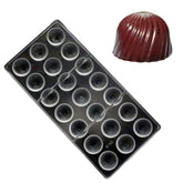 Grainrain chocolate mold top view highlighting durable polycarbonate construction for smooth release.