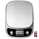 GRAM PRES food scale with a sleek design and precise 0.1g readouts for accurate portions.