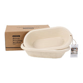grandtobuy pulp oval banneton 12in showing dough rising evenly for professional sourdough