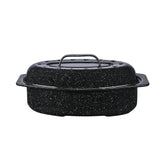 Granite Ware 13-inch oval roaster with lid for family meals and even browning