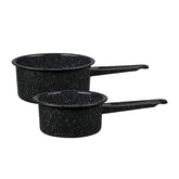 Granite Ware 1qt saucepan with steel core for quick, even heating during sauces