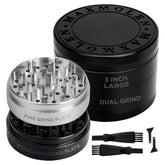 GRAVEND dual-purpose 3-inch grinder top view shows compact, efficient spice grinding
