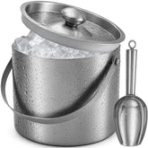 GRAXON ice bucket 3L with lid keeps ice ready for parties.
