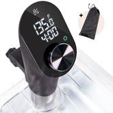 Greater Goods sous vide precision cooker front view for compact counter setup
