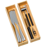 Greatseas bamboo kitchen drawer organizers keep deep drawers tidy and organized.