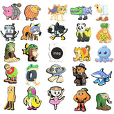 GREAWOD Italian Brainrot magnets on fridge with colorful characters for notes
