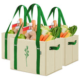 Green Bulldog Bags heavy-duty-65lbs capacity for groceries.