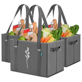 Green Bulldog Bags heavy-duty grocery bag front view for reliable carrying.