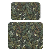 Green Plants dish-drying-mat 18x24 under-dish-rack keeps countertops organized and dry