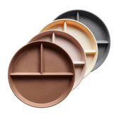 Greenandlife 9-inch divided plate in apricot for portion control and style.